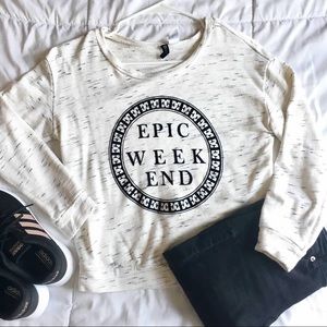Epic weekend high rise crewneck